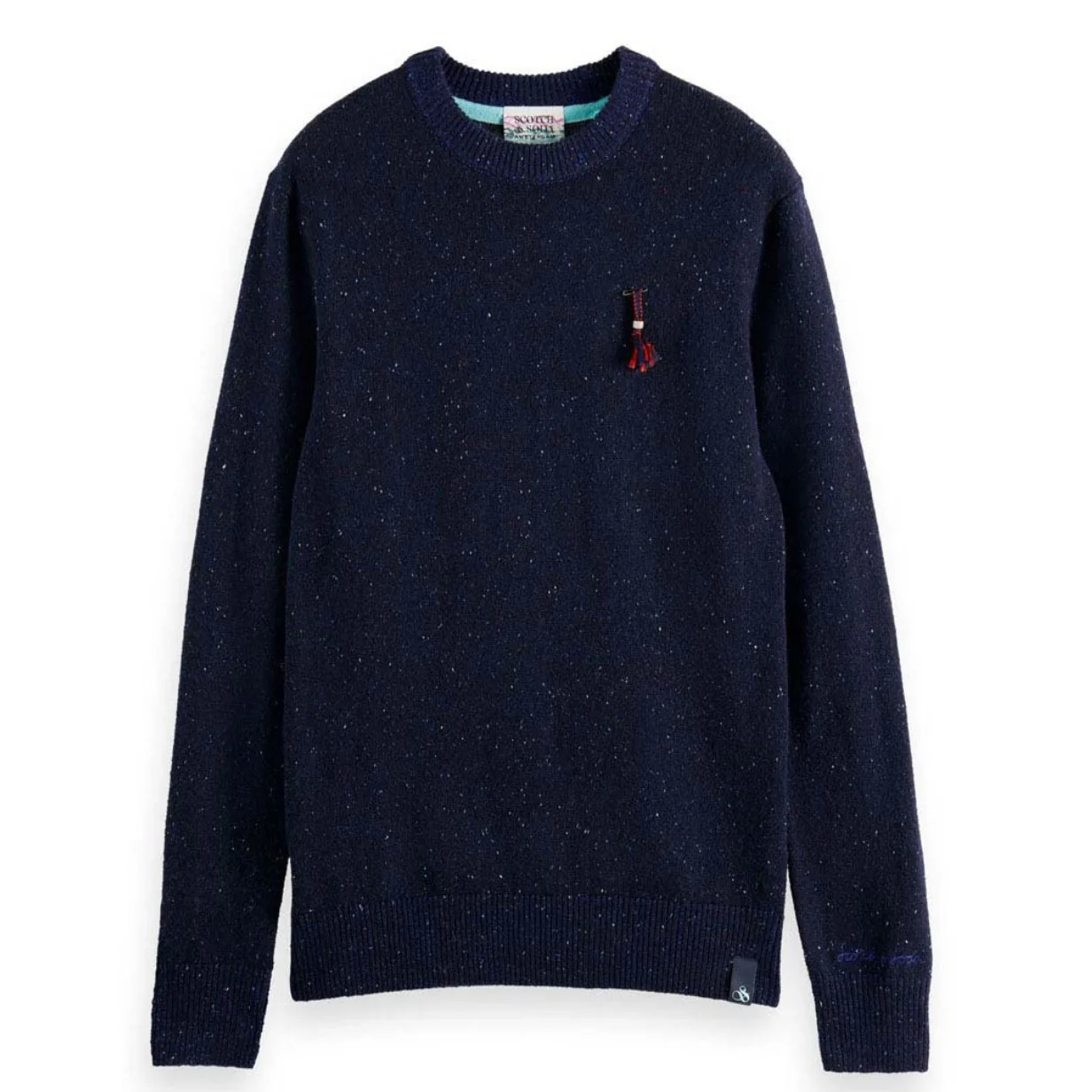 Speckled Wool Pullover (Navy)