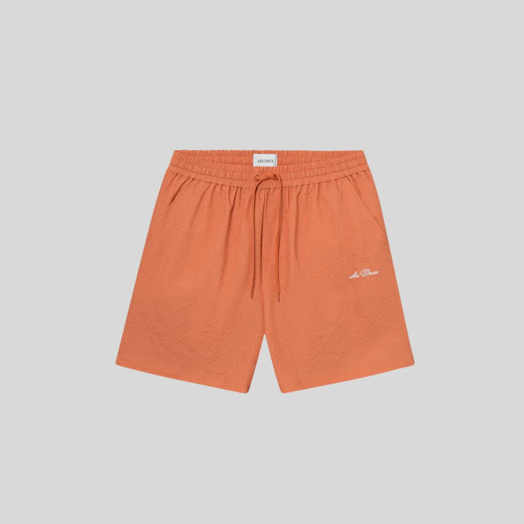 Stan Seersucker Swim Shorts 2.0 (Baked Papaya)