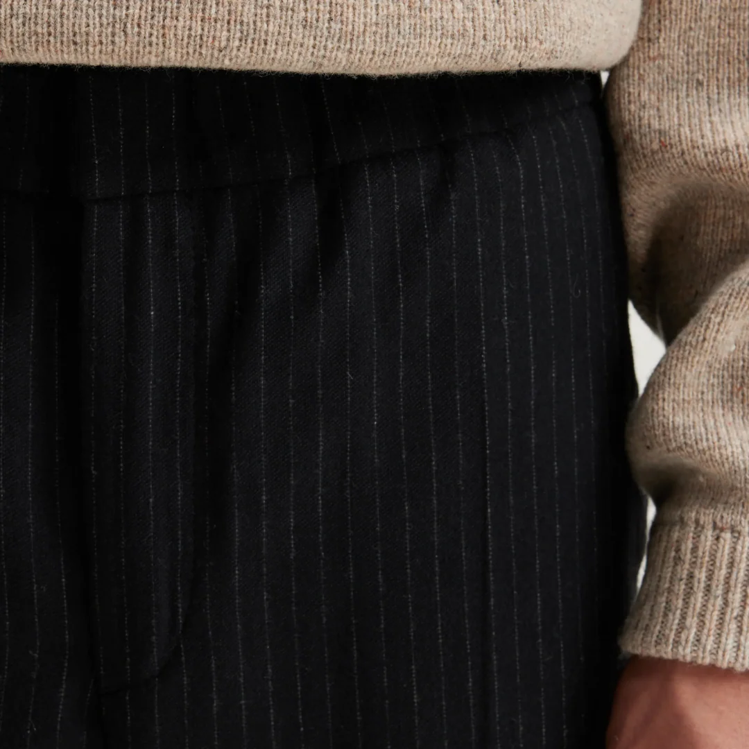 Stanford Wide Tapered Trousers (Black Beauty) - Image 3