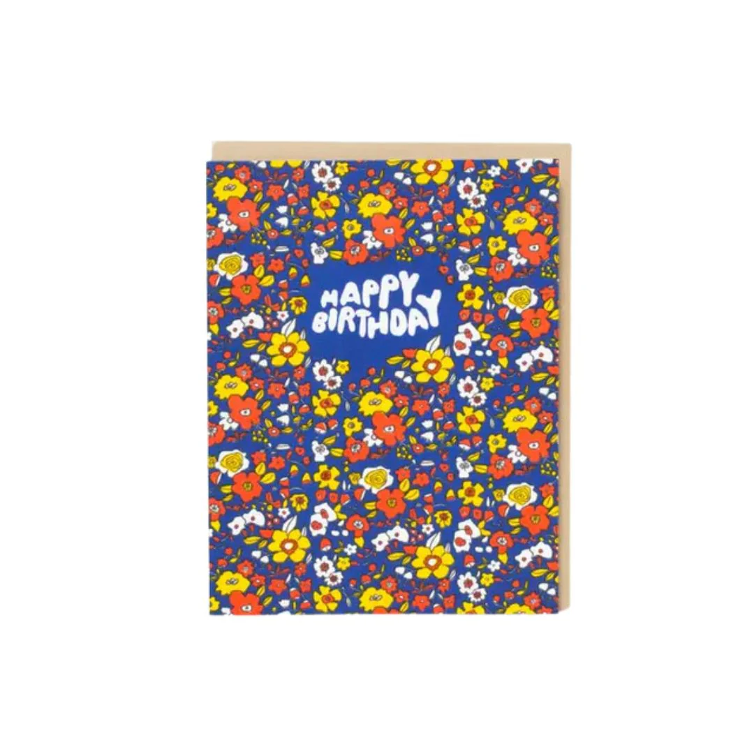 Calico Happy Birthday Card