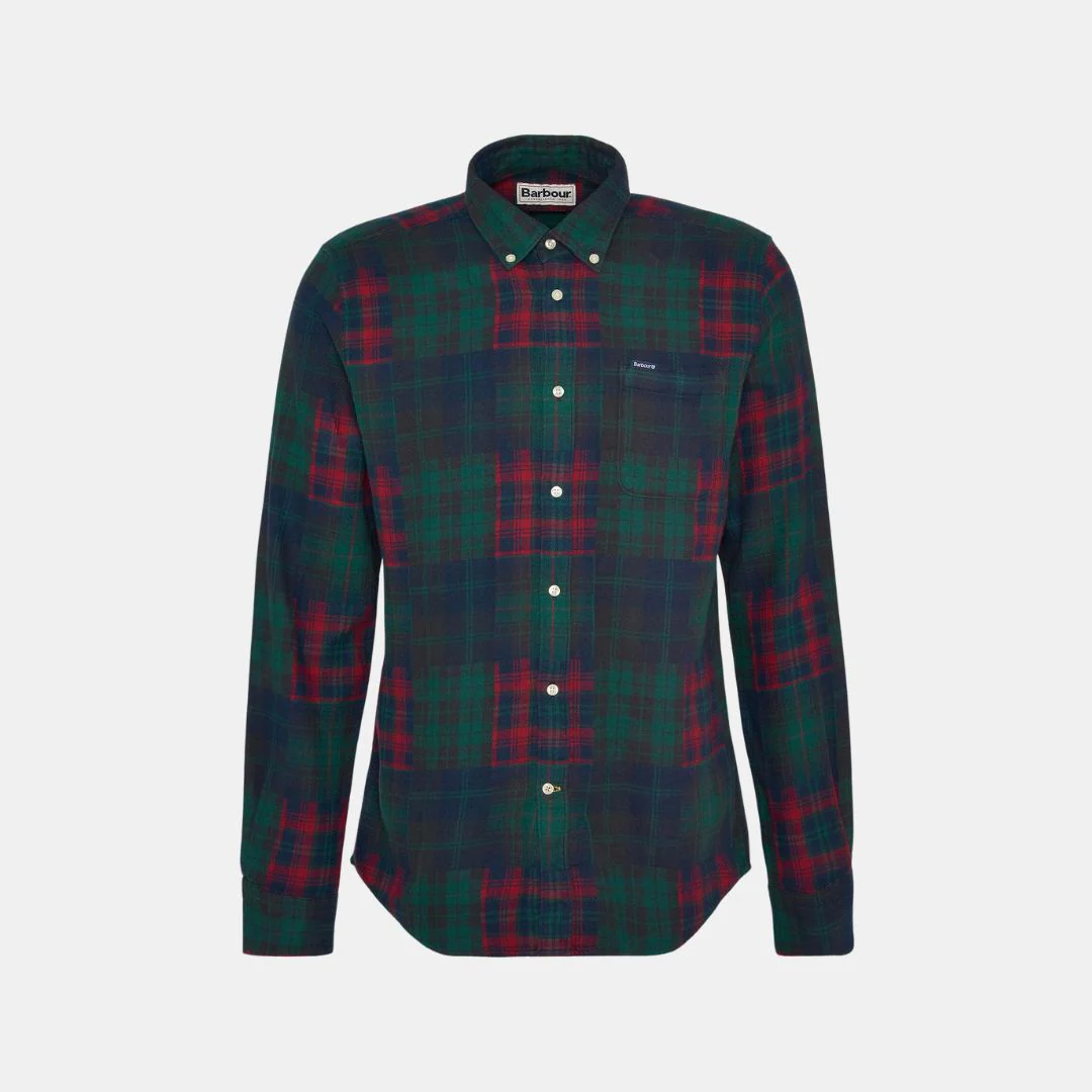 Stonepark Tailored Long-Sleeved Shirt (Classic Navy) - Image 2