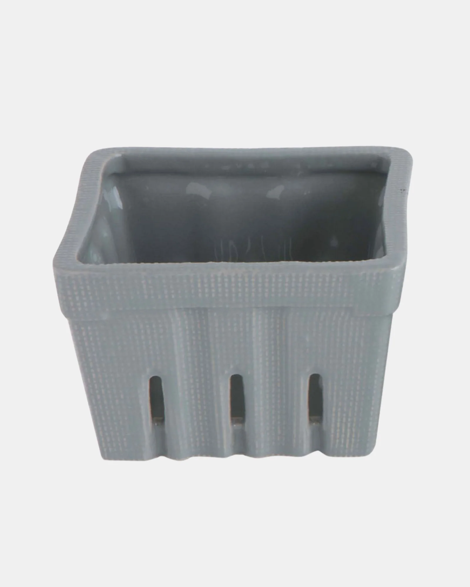 Textured Stoneware Berry Basket - Image 3