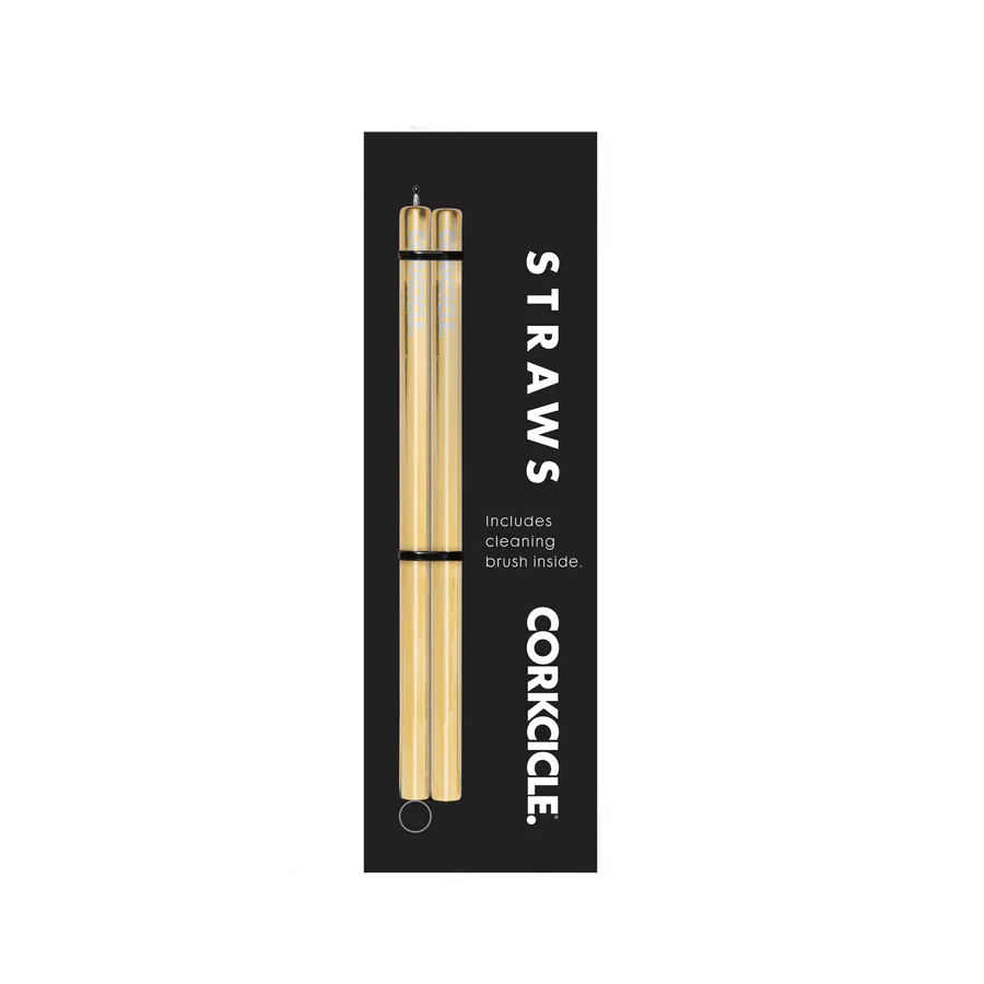 Cocktail Straw Set 2 Pack (Gold) - Image 2