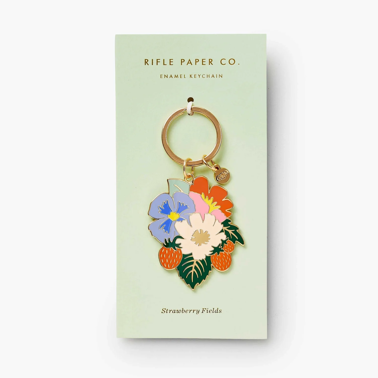 Strawberry Fields Enamel Keychain - Image 2