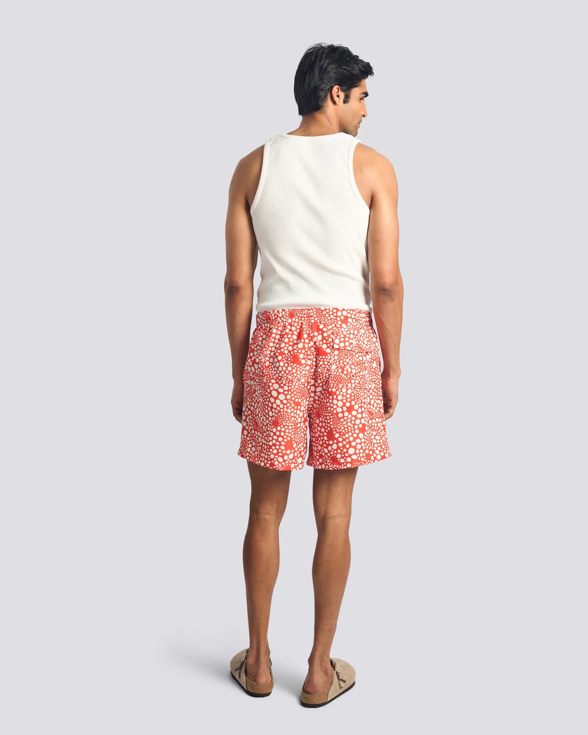 Strawberry Speckle Swim Trunk (Red) - Image 4
