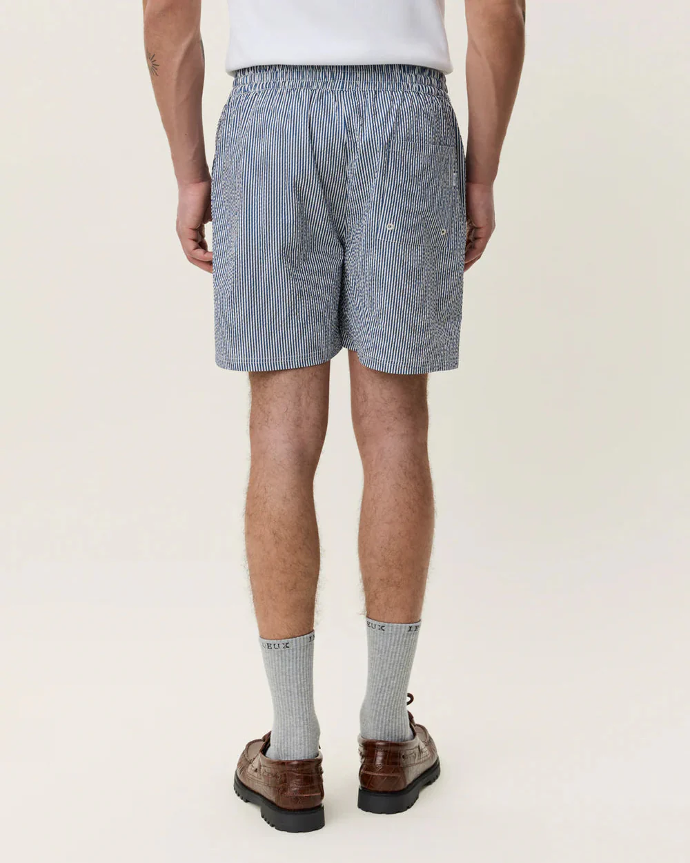 Stripe Seersucker Swim Shorts - Image 5
