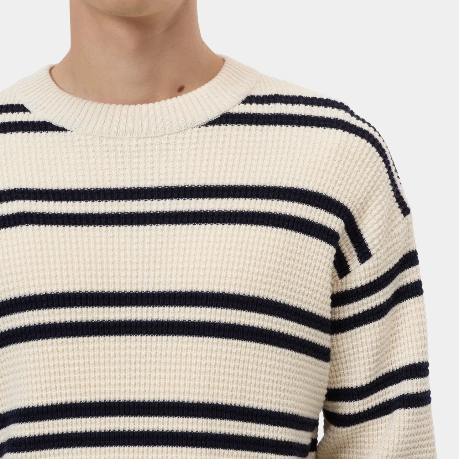 Striped Crewneck Jumper (Ivory) - Image 3