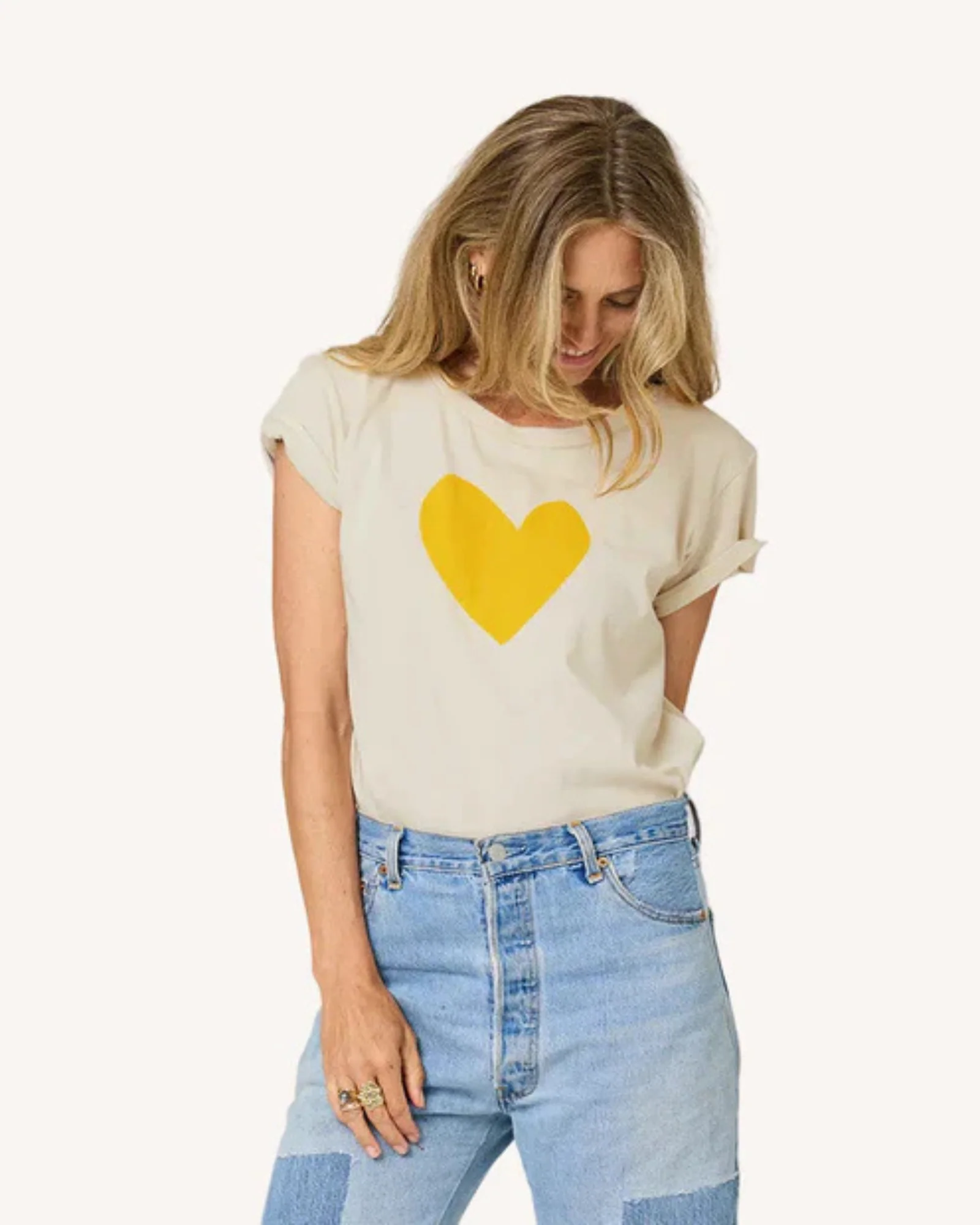 Suke Imperfect Heart Tee (Chalk)