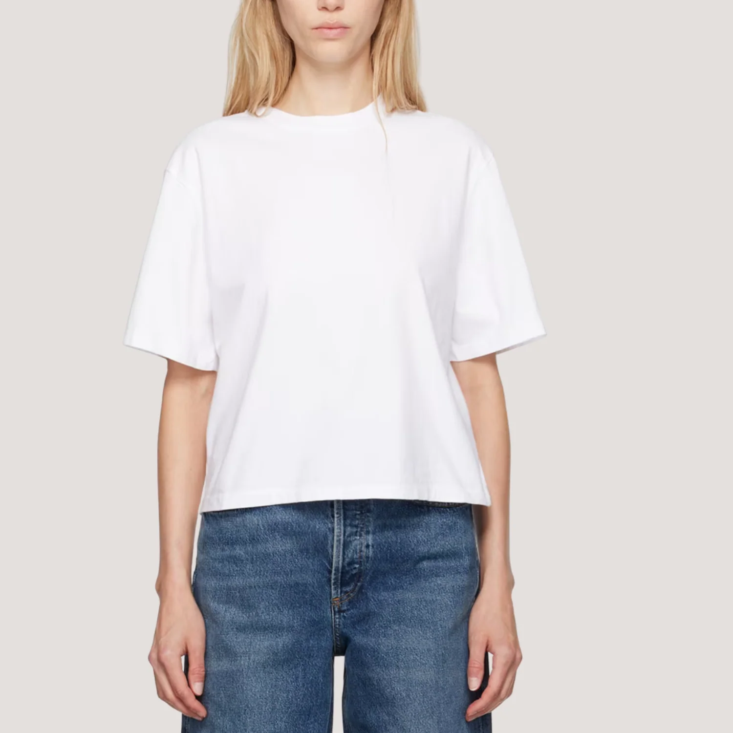 Sulma Drop Shoulder Tee (White)
