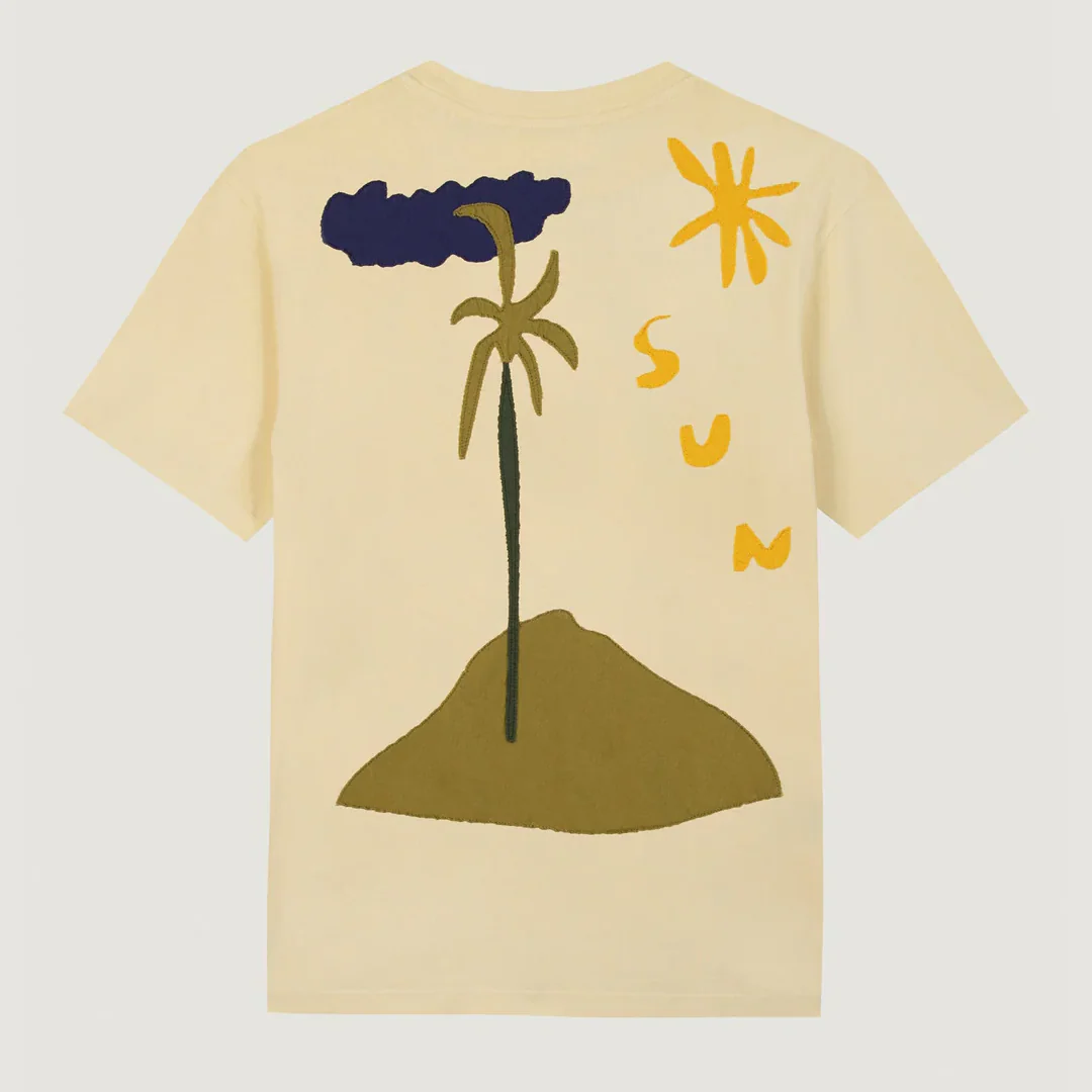 "Sun" Bainville T-Shirt (Vanilla Washed) - Image 2