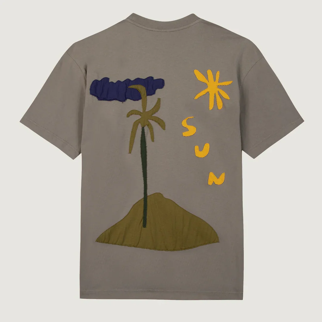"Sun" Patureau T-Shirt (Fog Green Washed) - Image 2