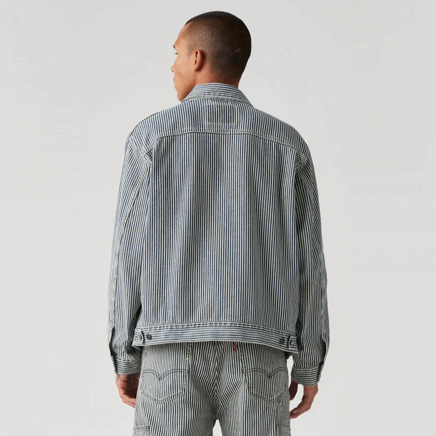 Sunrise Trucker Jacket (Bleached Boulevard Stripe) - Image 2