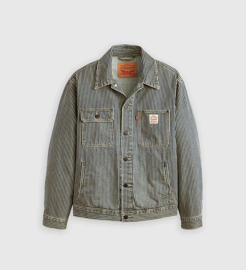 Sunrise Trucker Jacket (Bleached Boulevard Stripe) - Image 4