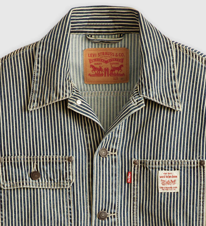 Sunrise Trucker Jacket (Bleached Boulevard Stripe) - Image 5
