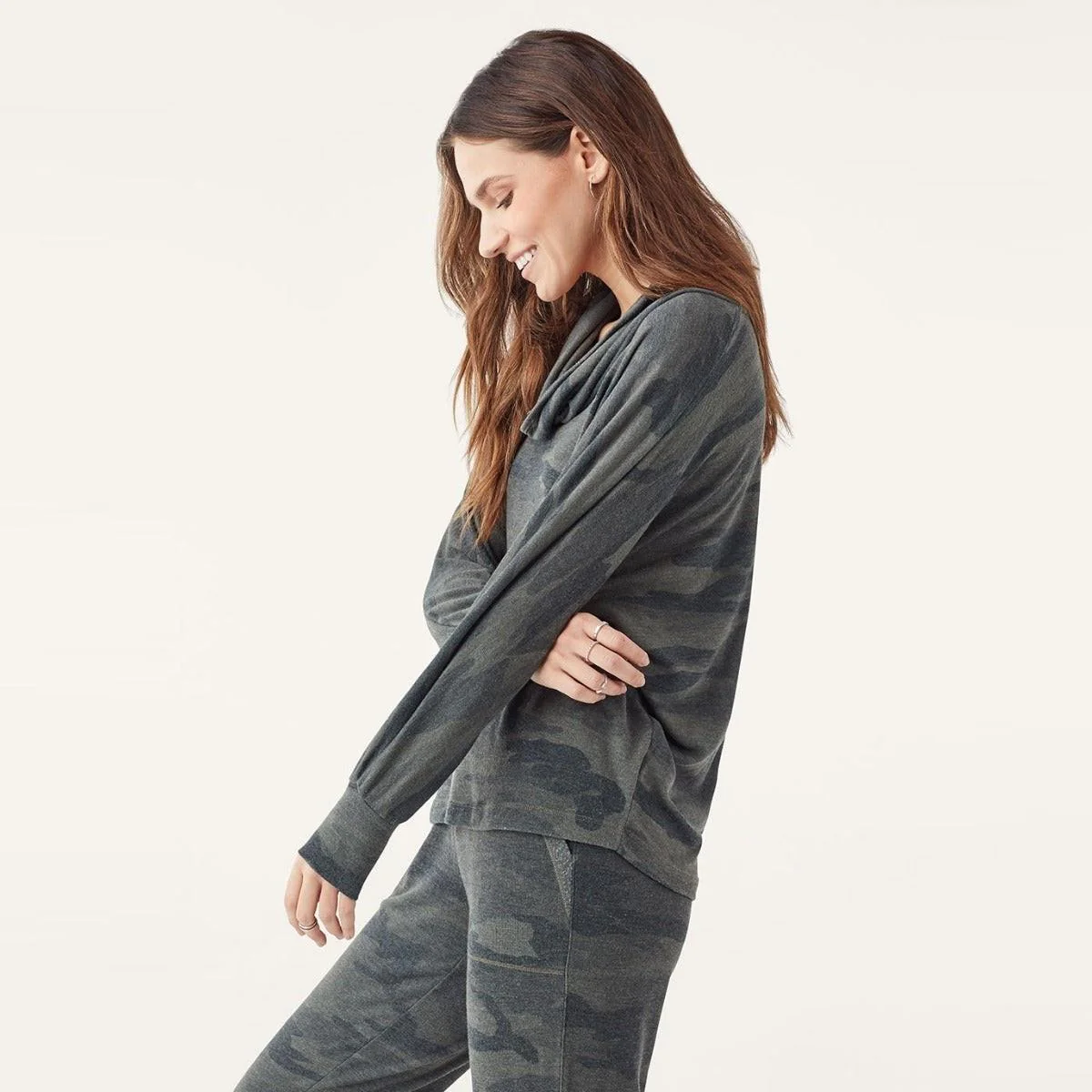 Supersoft Cowl Pullover (Camo) - Image 2