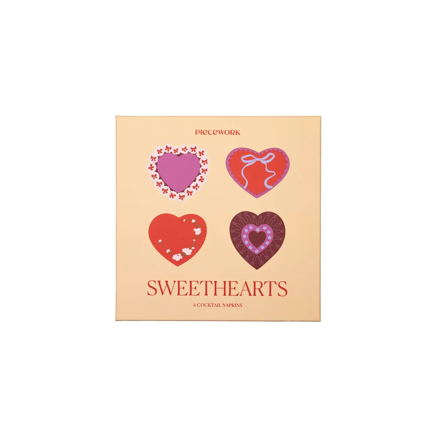 Sweetheart Cocktail Napkins (Set of 4)
