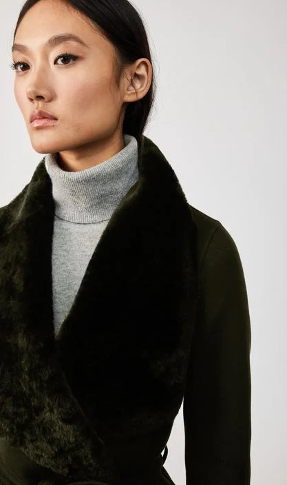 Sybil Wool Coat (Army) - Image 4