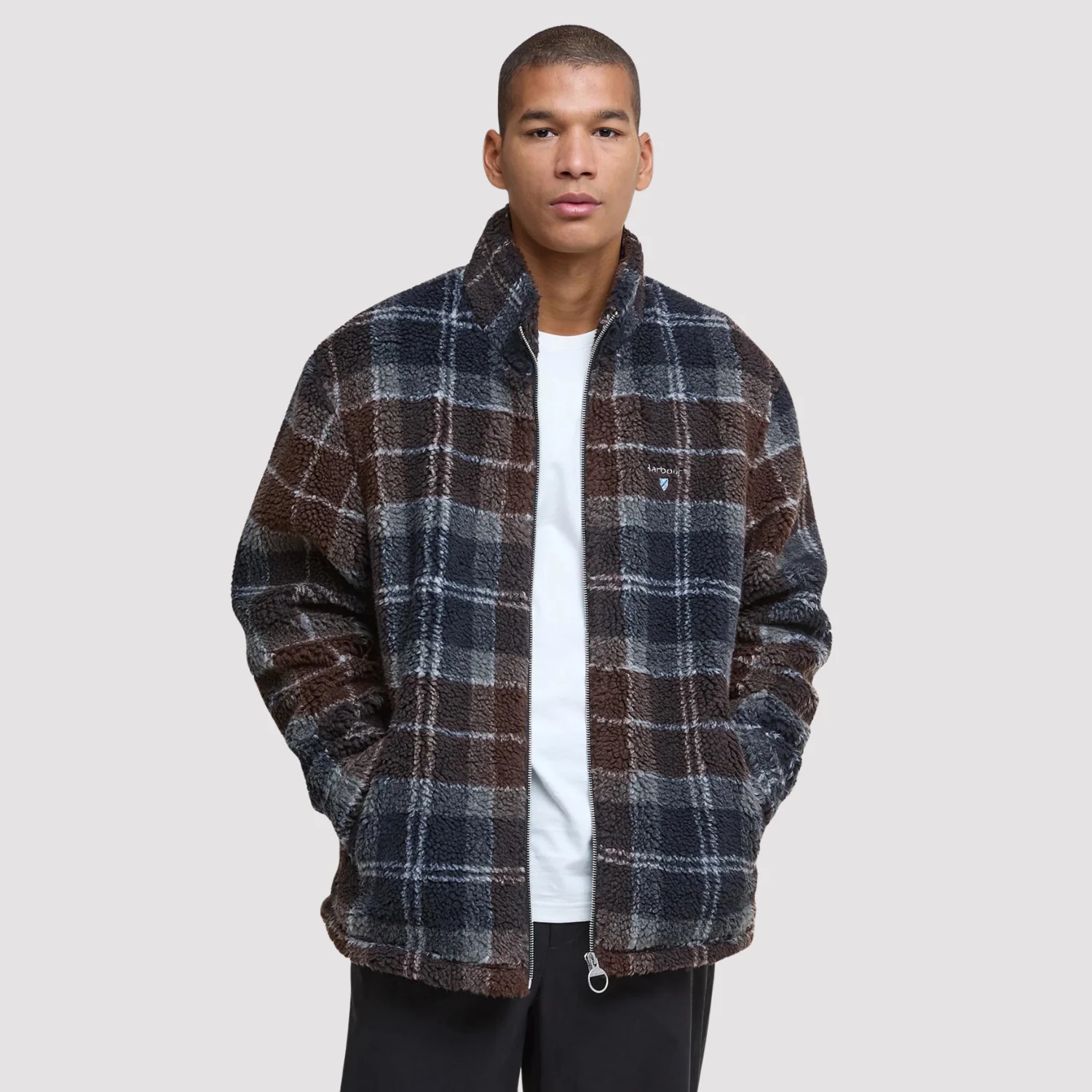 Tartan Sherpa Fleece (Midnight Oak Tartan)
