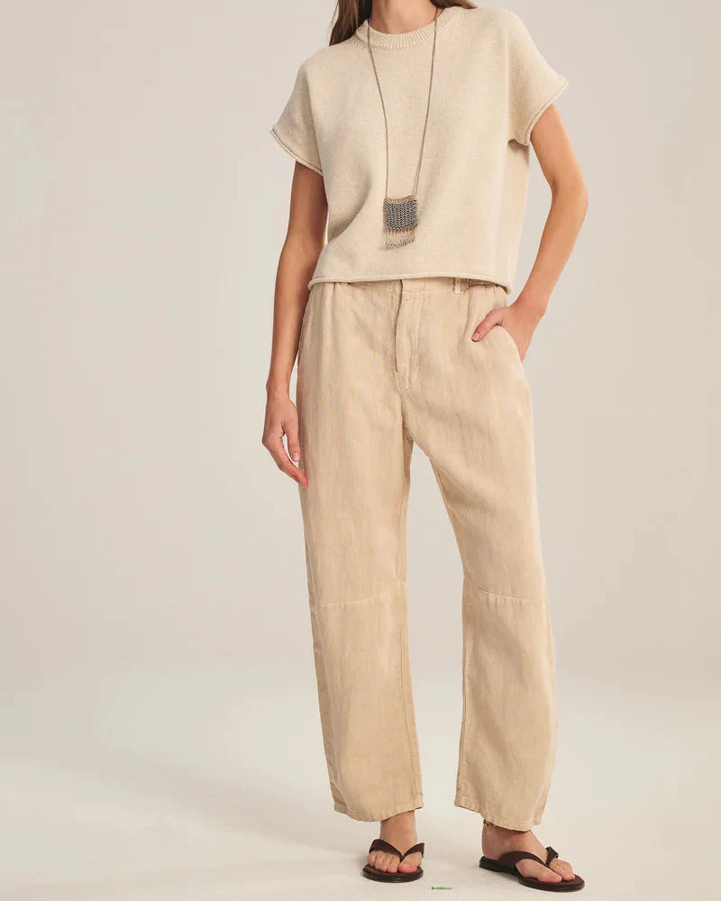 Taylor Heavy Linen Pant (Sand Castle)