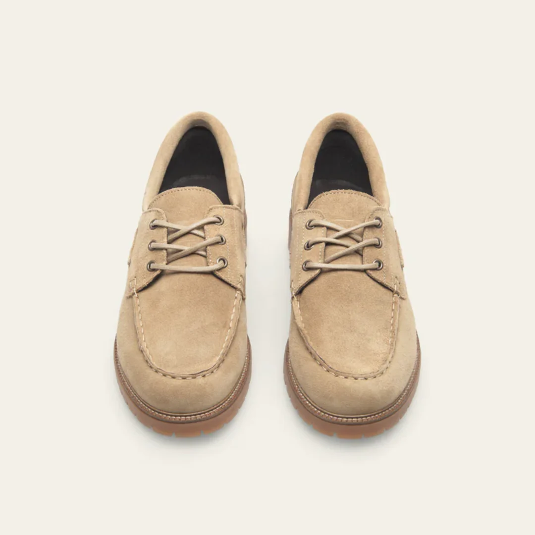 Taylor Suede Boat Shoe (Light Sand) - Image 3