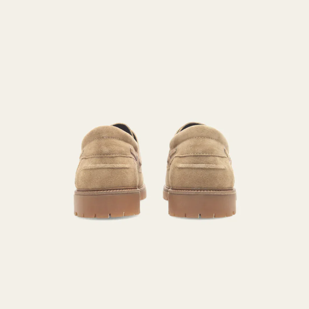 Taylor Suede Boat Shoe (Light Sand) - Image 4