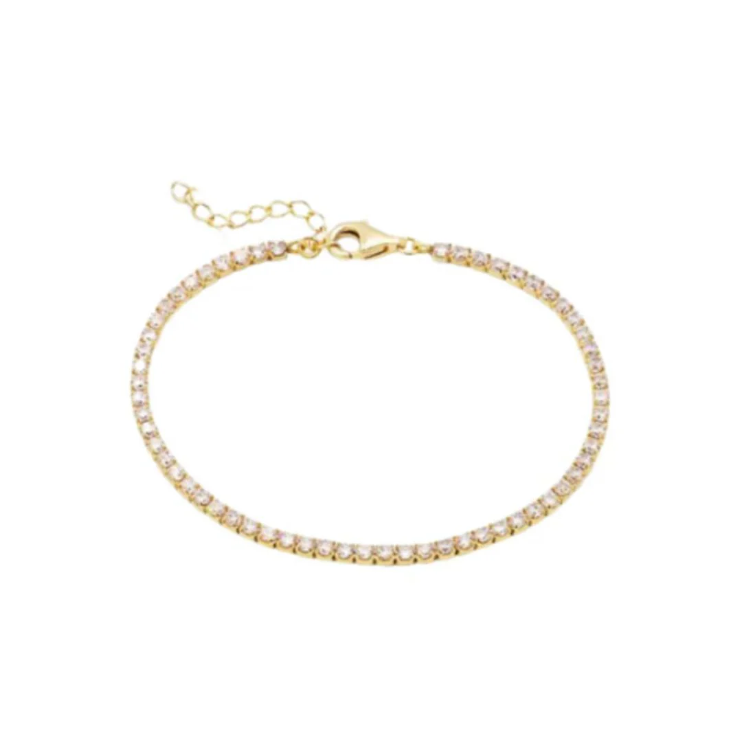 Tennis Bracelet (Gold)