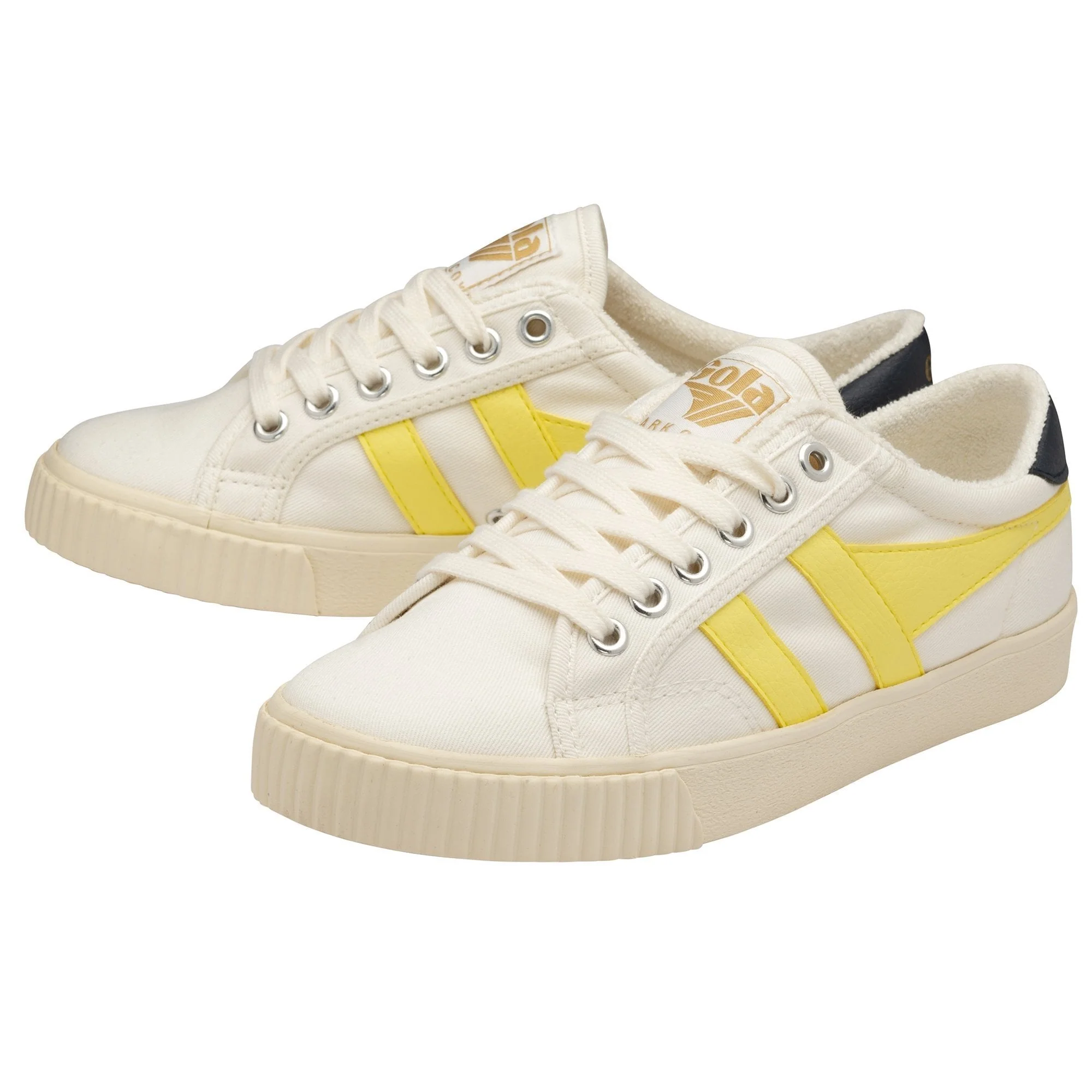 Tennis Mark Cox Trainer (Off White + Limelight + Navy) - Image 3