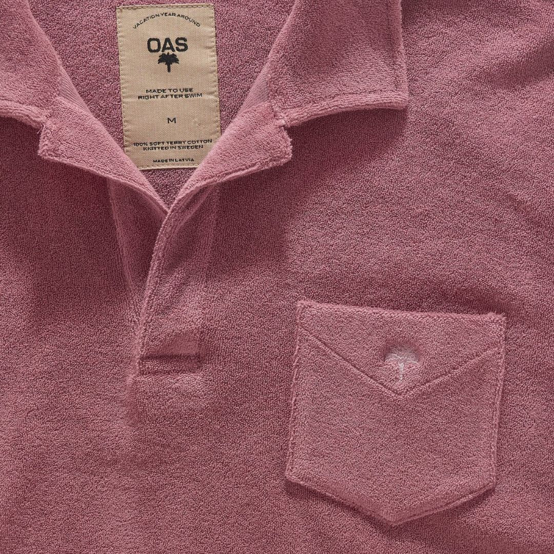 Terry Polo Shirt (Dusty Plum) - Image 2