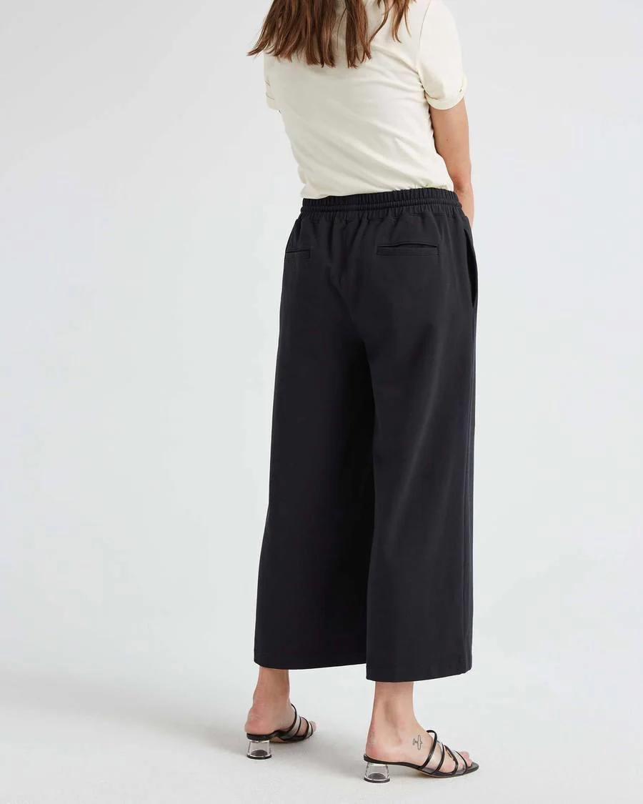 Terry Wide Leg Pant (Stretch Limo) - Image 3