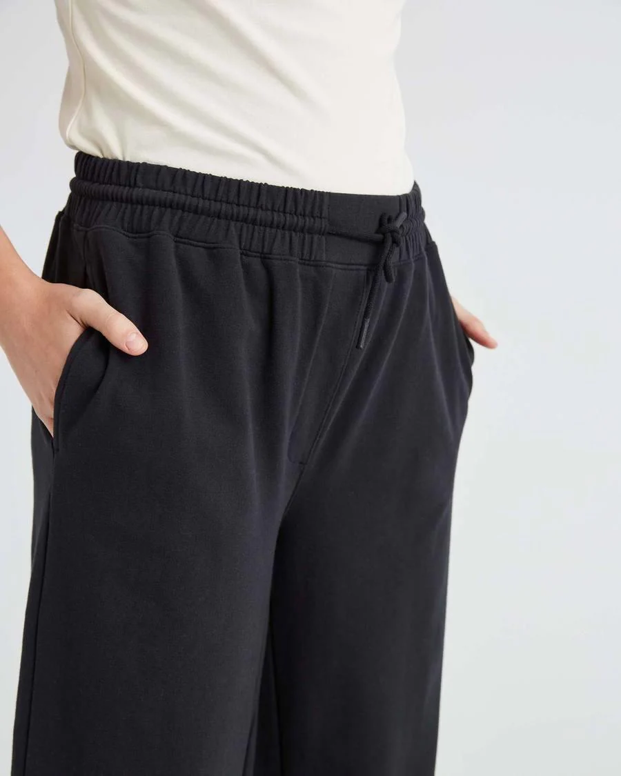 Terry Wide Leg Pant (Stretch Limo) - Image 4