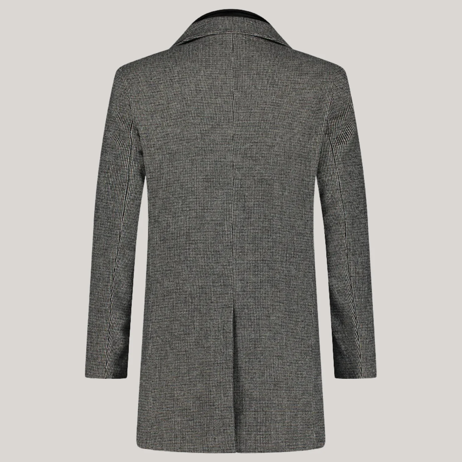 Textured Overcoat with Inlay (Antracite) - Image 2
