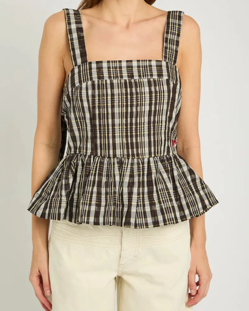 Thalia Cami (Yellow Check)