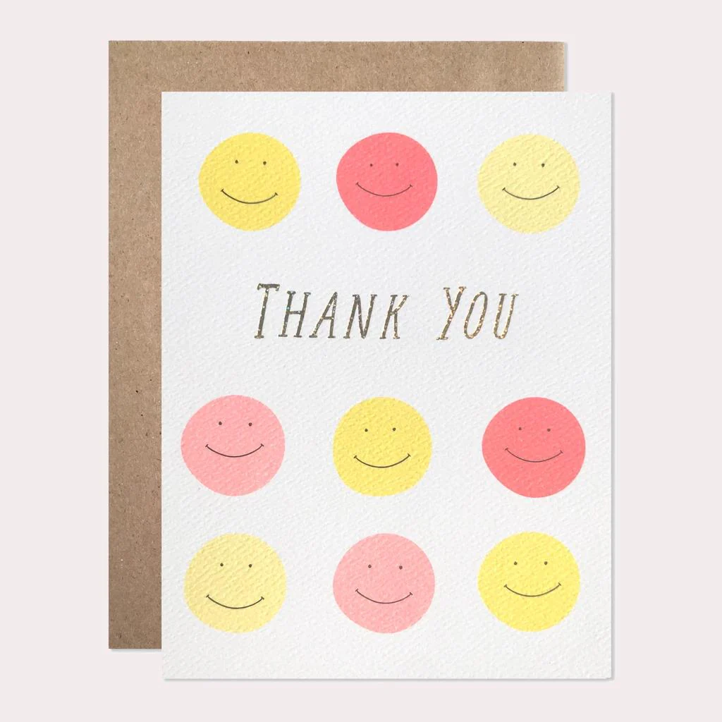 Thank You Smileys Card