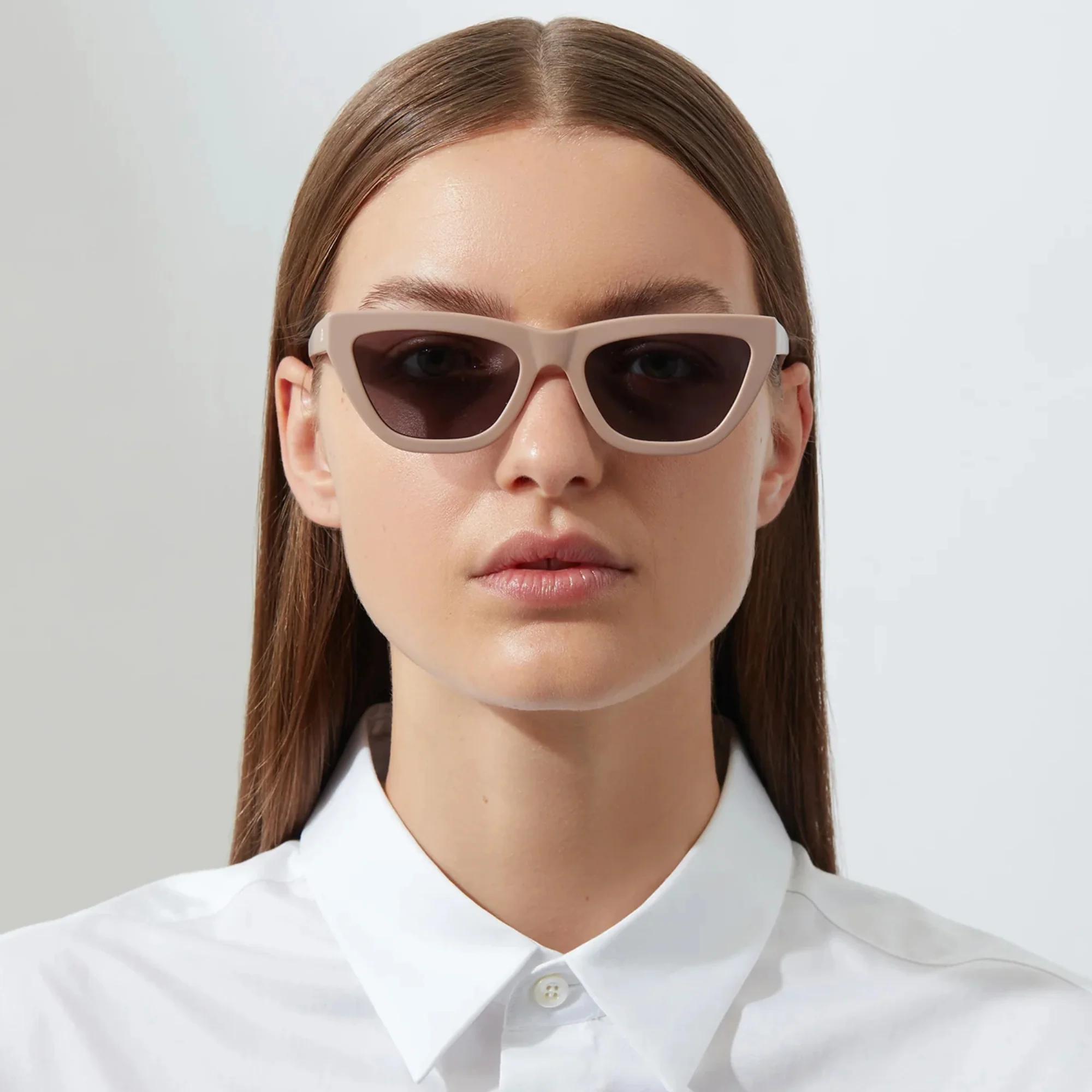 The Cateye Sunglasses (Matte Camel) - Image 2