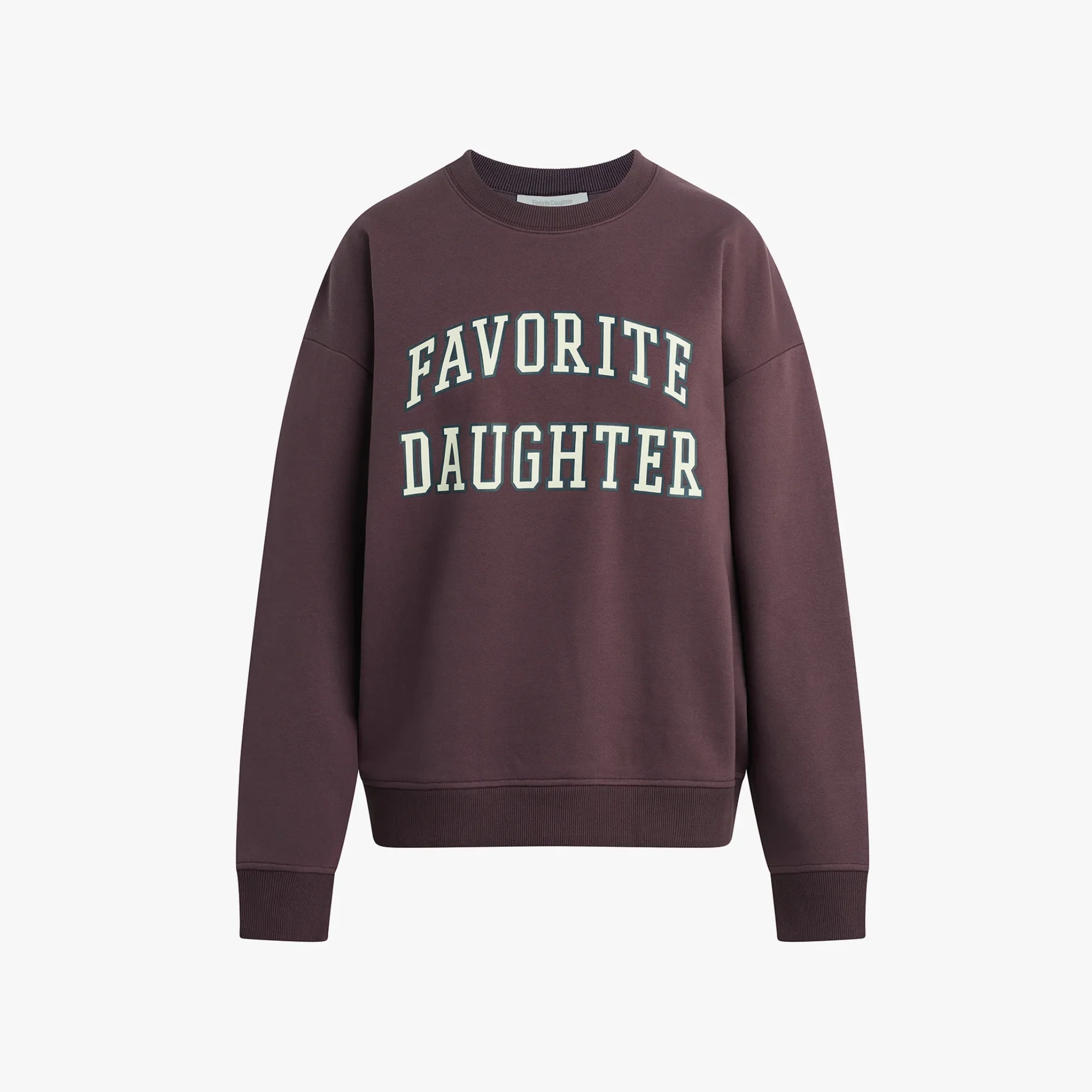 The Collegiate Sweatshirt (Burgundy + Gardenia) - Image 6