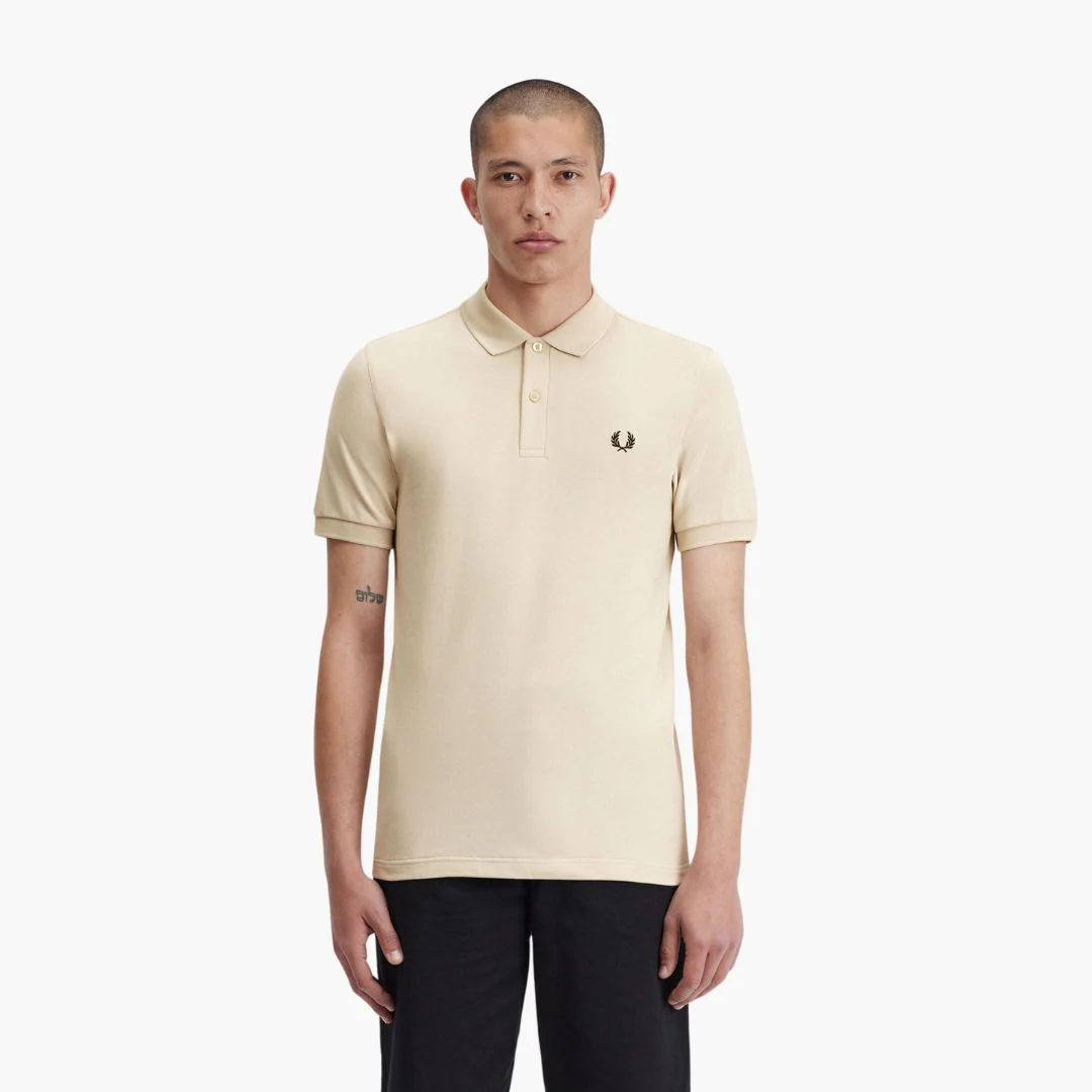 The Fred Perry Shirt (Oatmeal + Black)