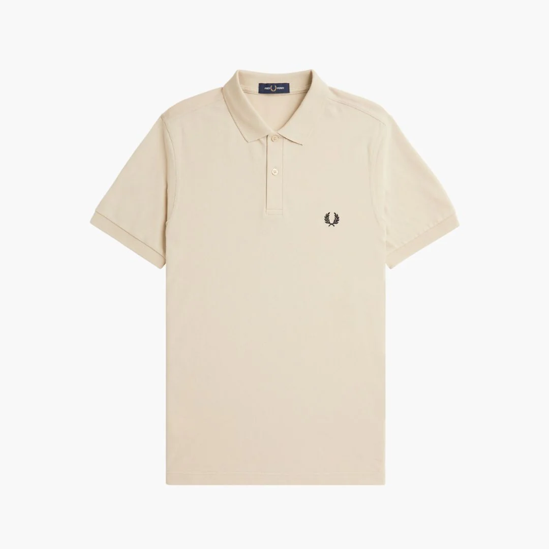 The Fred Perry Shirt (Oatmeal + Black) - Image 2