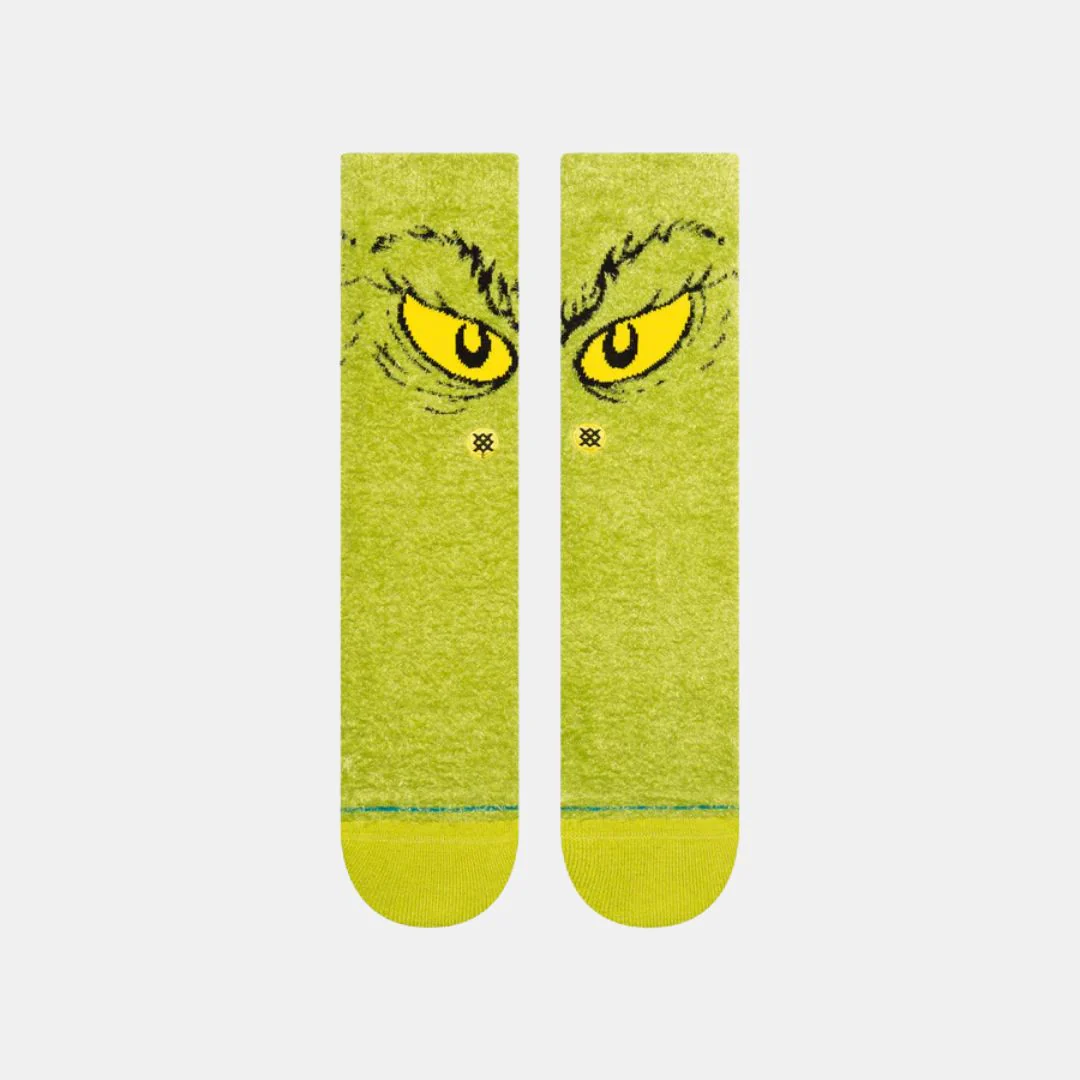The Grinch X Stance Da Da Dagrinch Cozy Poly Crew Socks (Green) - Image 2