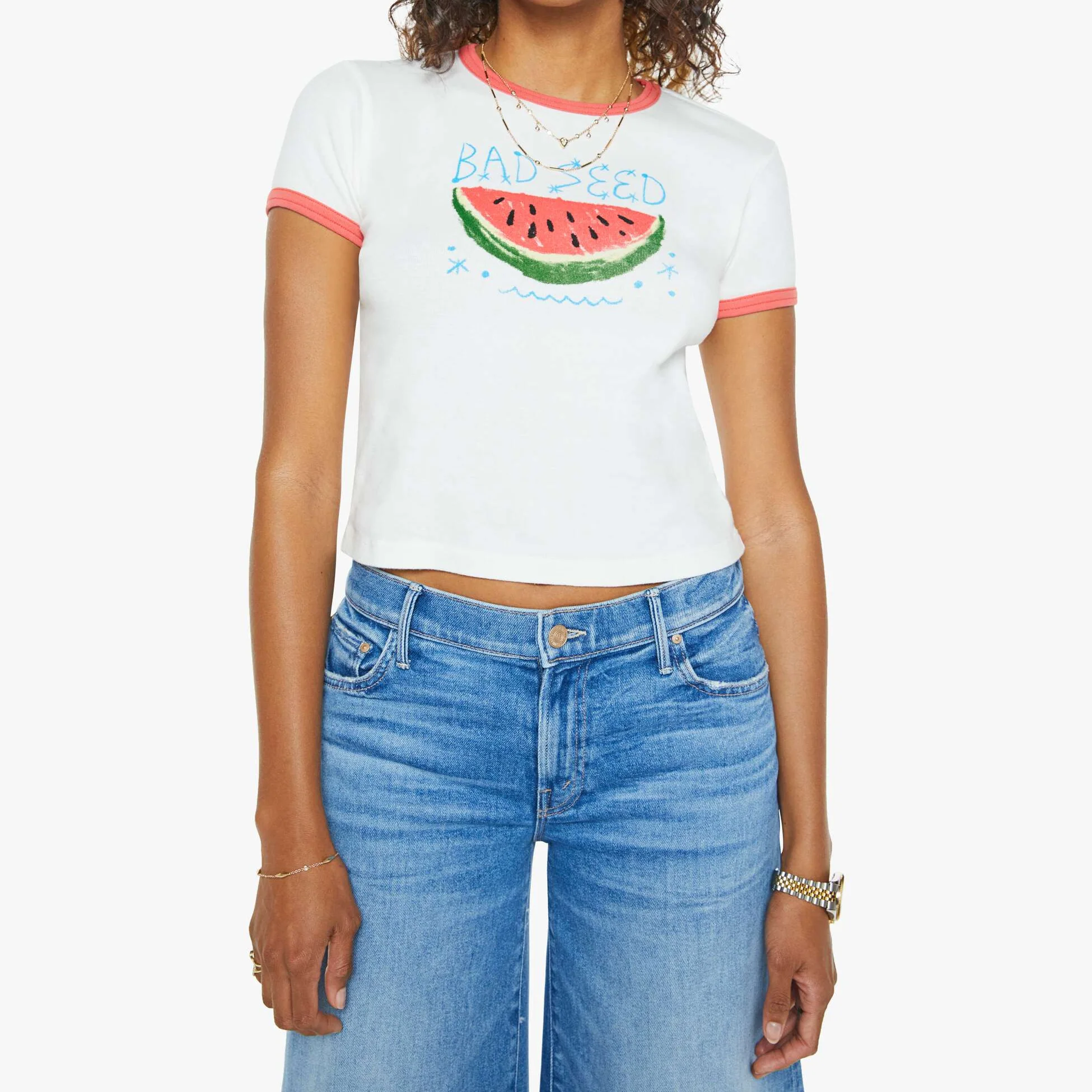 The Itty Bitty Ringer Tee (Bad Seed)