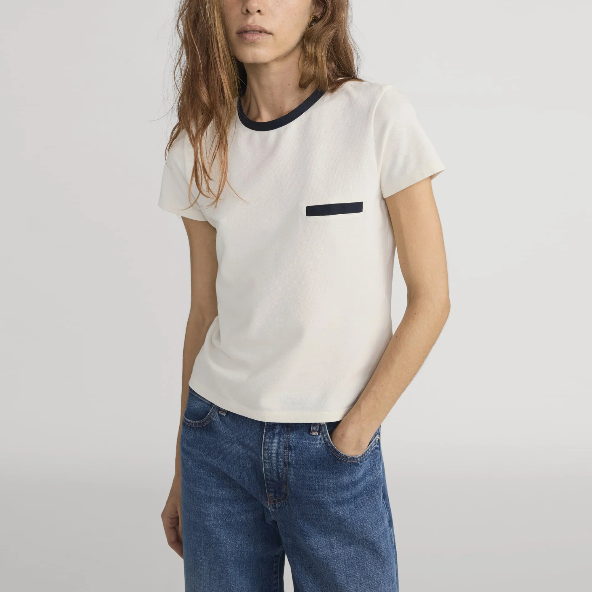 The Pique Baby Tee (Cream Multi) - Image 2