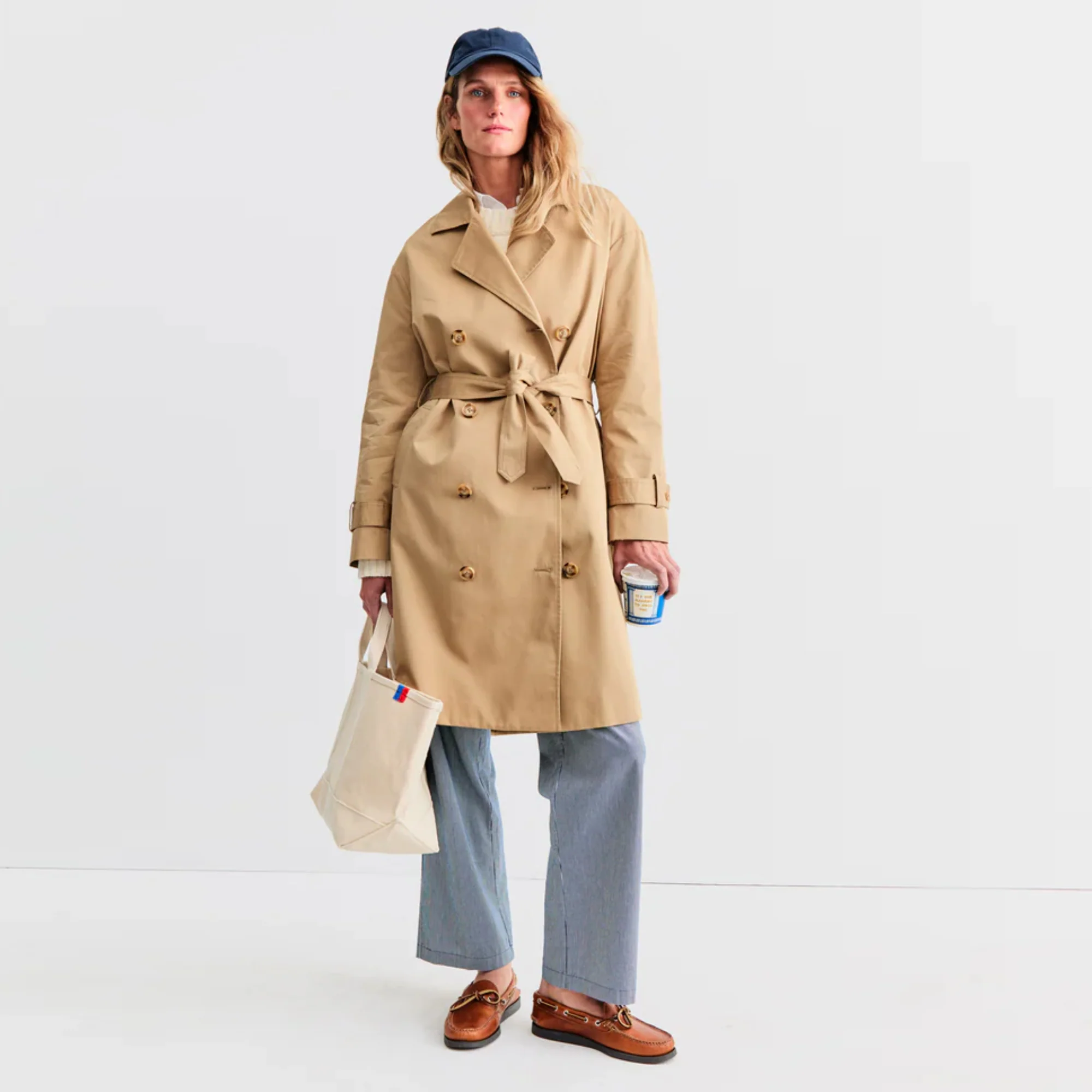 The Rox Oversized Trench Coat (Khaki)