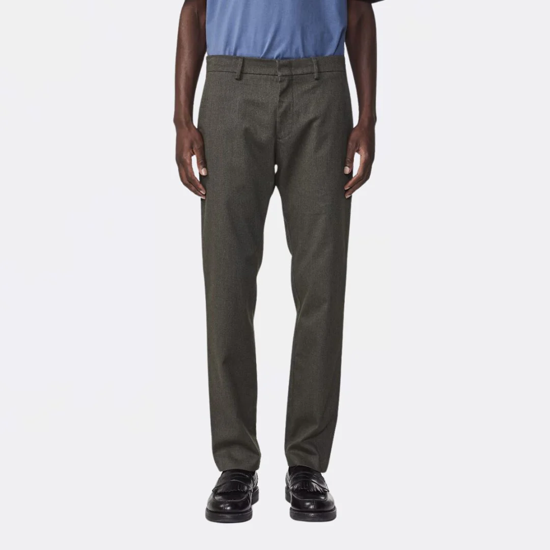 Theo 1067 Melange Tailored Slim Fit Chino - Image 5