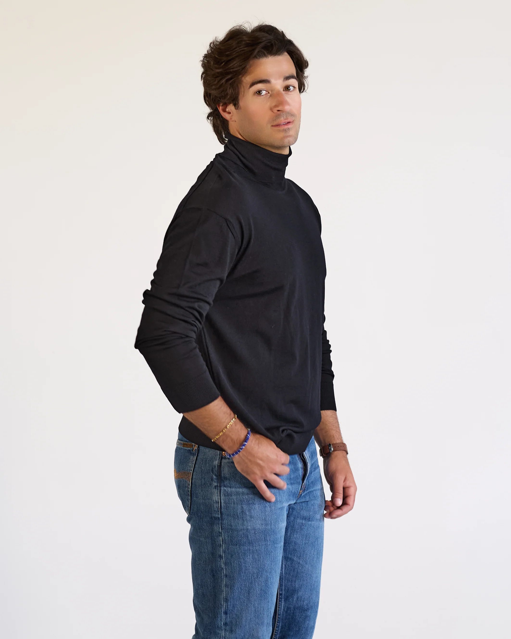Merino Turtleneck Knit Sweater - Image 5