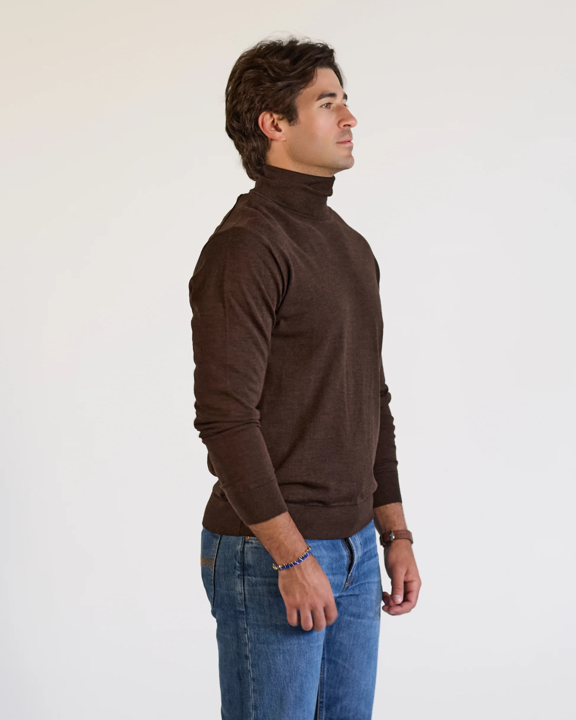 Merino Turtleneck Knit Sweater - Image 7