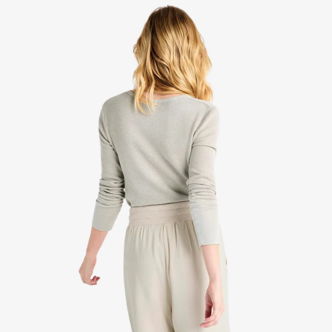 Thermal Forever Henley (Oat Heather) - Image 2