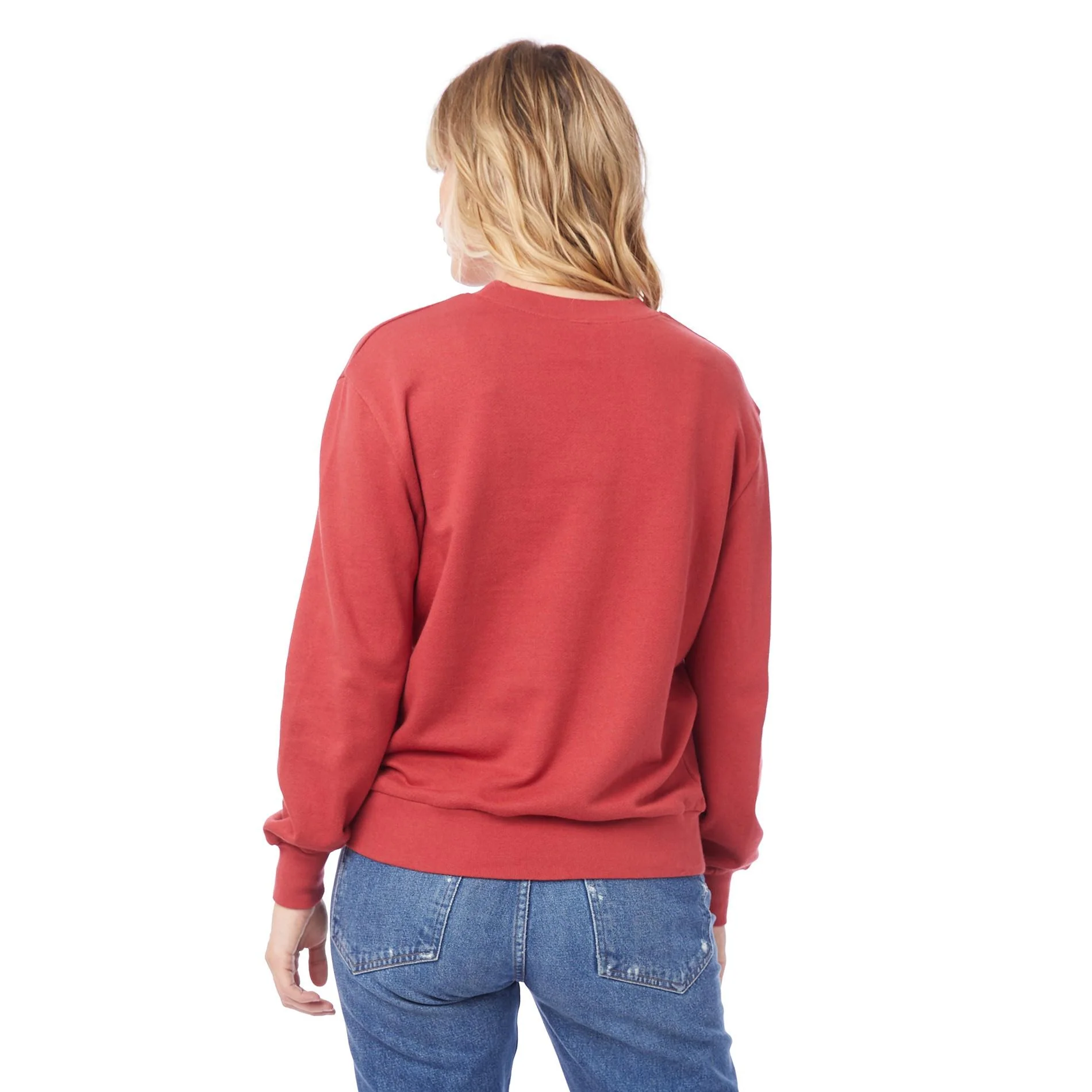 Throwback Washed Terry Sweatshirt (Faded Red) - Image 3