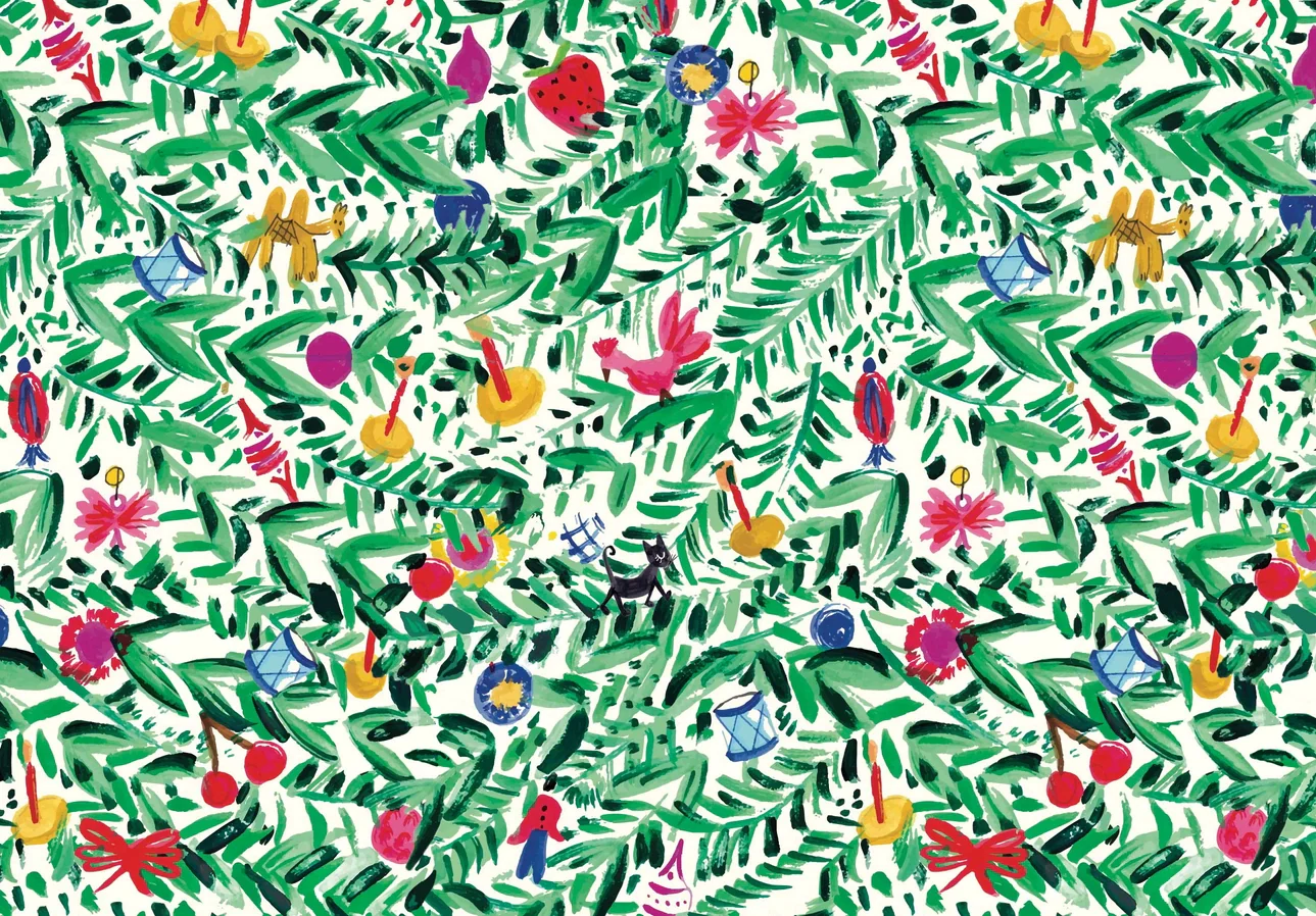 Tinsel on the Tree Gift Bag (Wine) - Image 2