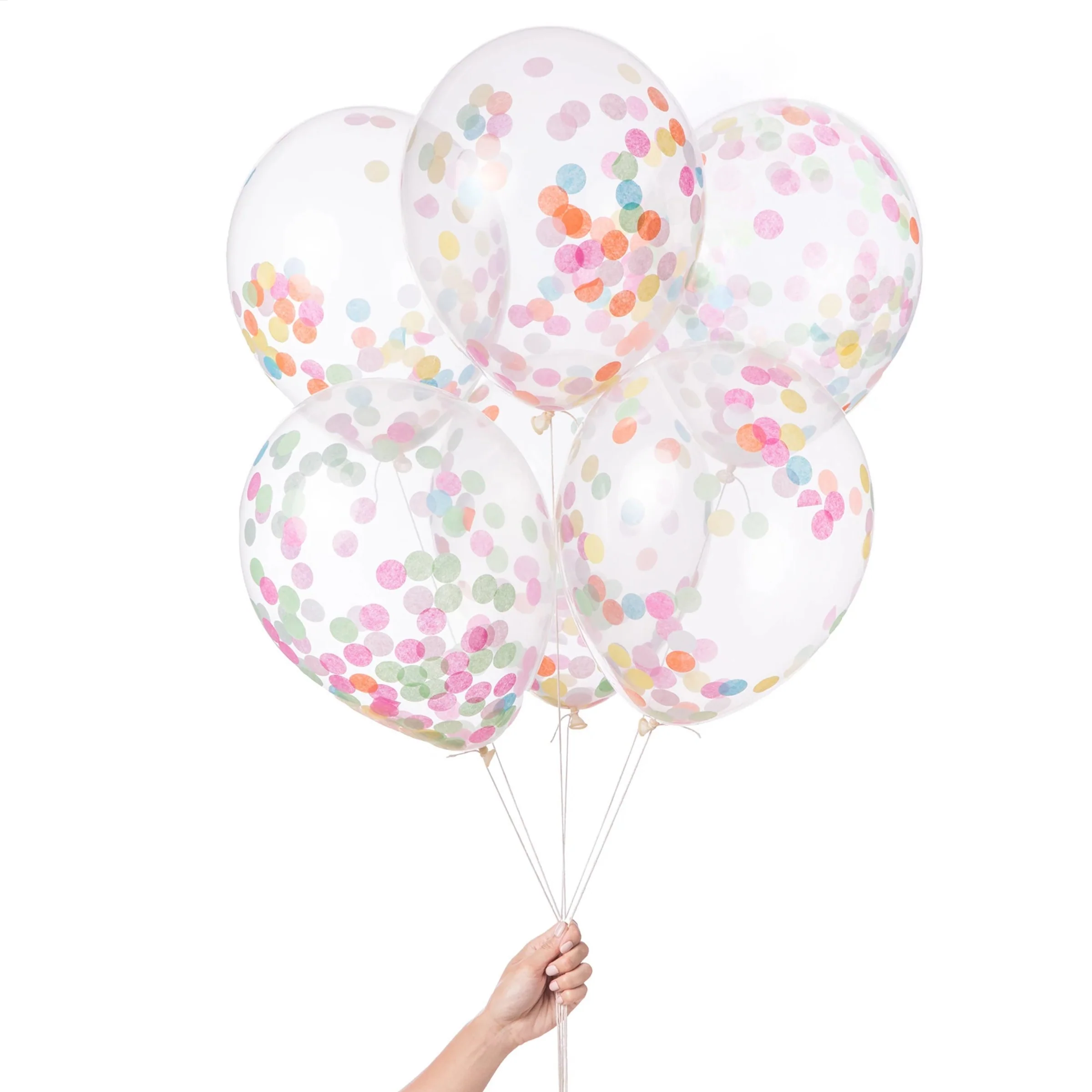 Tiny Pre-Filled Confetti Balloons (Rainbow)