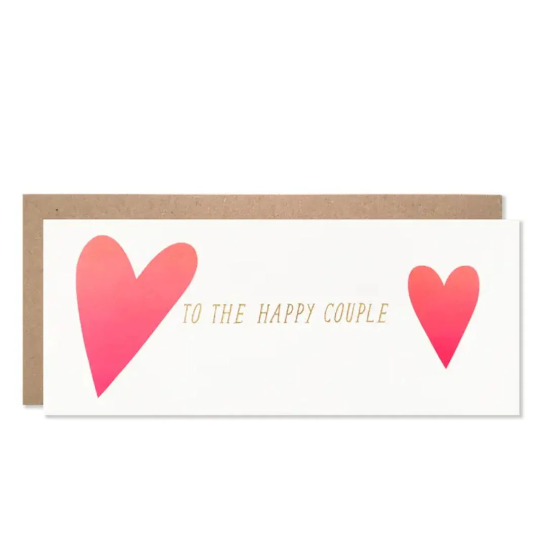 To The Happy Couple Card (Hearts)