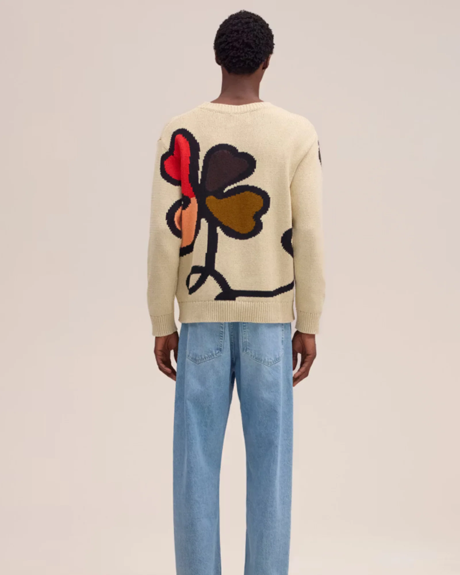 Todd 60029 Intarsia Sweater (Ecru) - Image 4